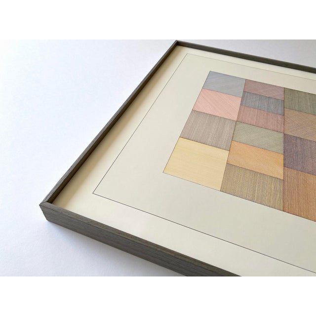 1970s Sol LeWitt Vintage 1978 Mid Century Modernist Lithograph Print Framed Museum Exhibition Poster " Four-Color Drawing ( Composite ) " 1970 For Sale - Image 5 of 18