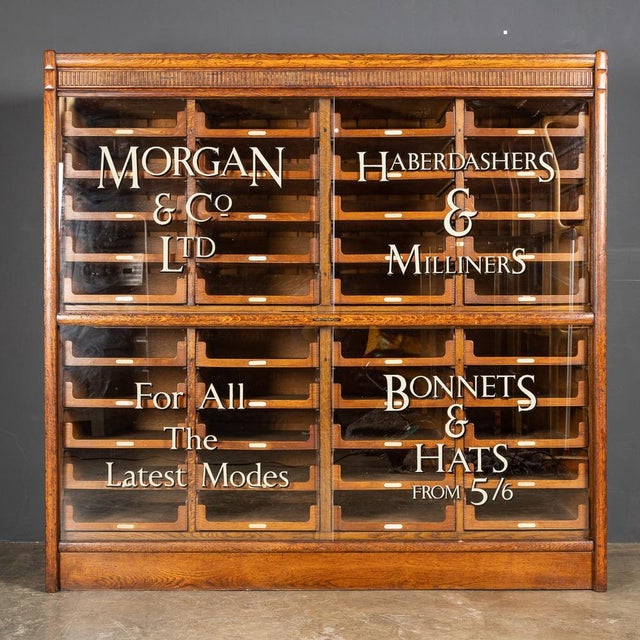 Vintage English Haberdashery Cabinet in Mahogany with Forty Drawers, 1920 For Sale - Image 4 of 17