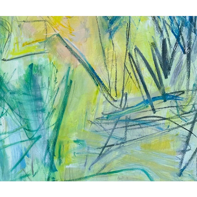 Trixie Pitts "Chance Encounter" by Trixie Pitts Abstract Pop-Art Inspired Oil Painting For Sale - Image 4 of 12