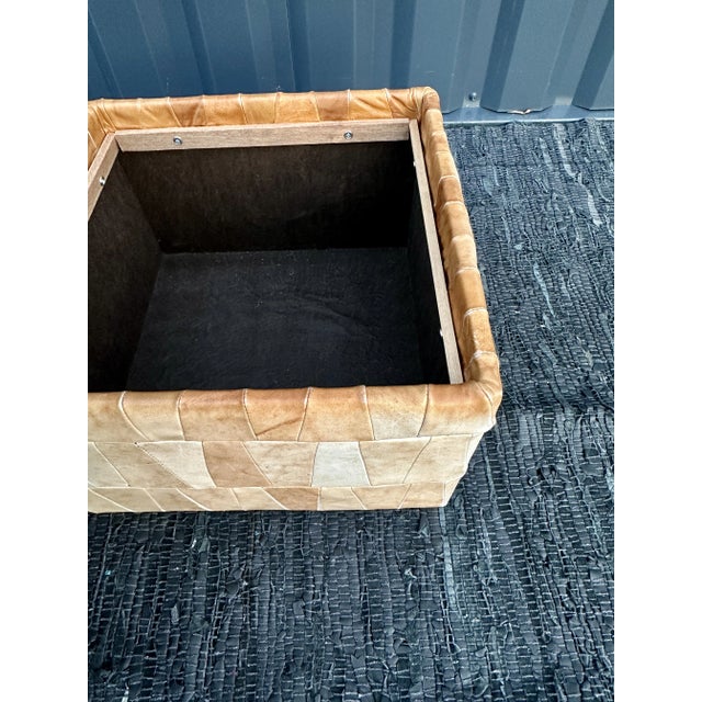 Patchwork Leather Pouf from de Sede, 1970s For Sale - Image 6 of 12