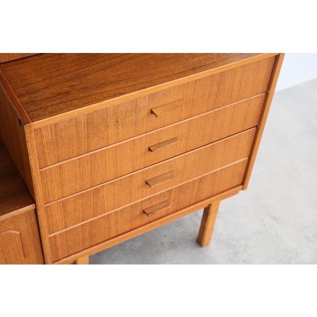 Brown Vintage Swedish Teak Cabinet, 1960s For Sale - Image 8 of 10