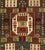 Late 19th Century Antique Caucasian Karachov Kazak Rug 6’4” X 7’0" For Sale - Image 5 of 5