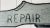 Gray Large Vintage "Repair" Shop Sign From a Cobbler For Sale - Image 8 of 9