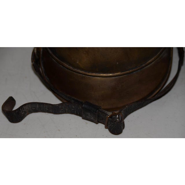 19th Century Brass French Fire Bridage Helmet c.1890s Fantastic old school curiosity. This solid brass fire helmet is hand...