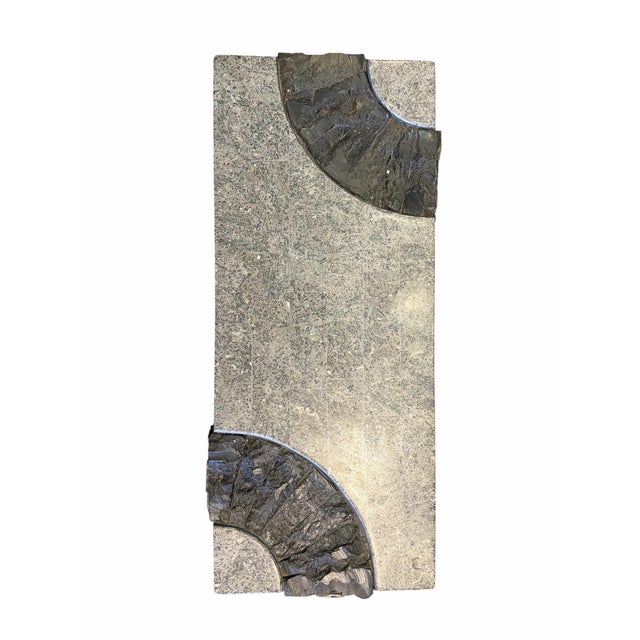 Abstract Tessellated Stone Pedestal Table For Sale - Image 3 of 6