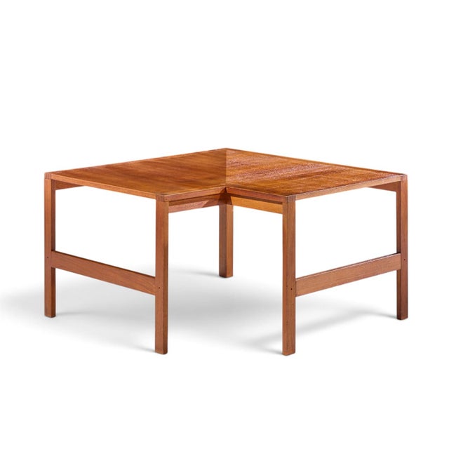 Ole Knudsen & Torben Lind for France & Son Mid Century Danish Teak Corner Coffee End Table This coffee table measures:...