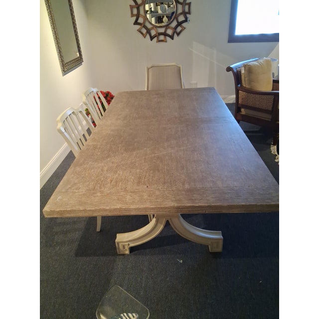 Stanley Furniture Stanley Dining Table and 6 Chairs For Sale - Image 4 of 6