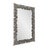 This stunning mirror is framed with an intricate, abstract design that mimics the organic texture of coral or lava rock....