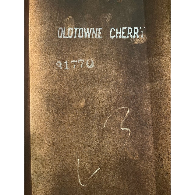 Vintage Statton Queen Anne Style Cherry Tea Table For Sale - Image 16 of 18