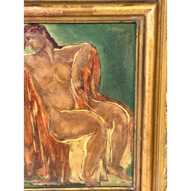 Henri Burkhard (American, 1892–1956) — Nude, Oil on Masonite For Sale - Image 13 of 15