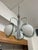 Vintage Space Age Steel and Glass Pendant Light, 1970s For Sale - Image 4 of 11