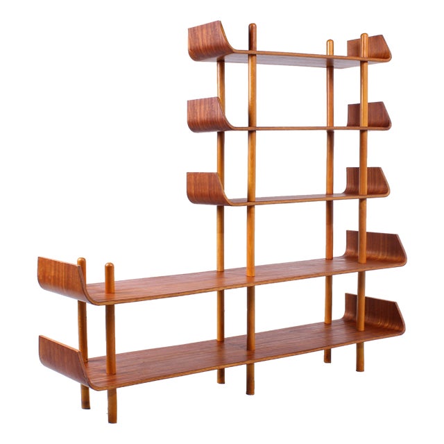 Teak Wall Unit by Willem Lutjens for Gouda Den Boer, 1950s For Sale