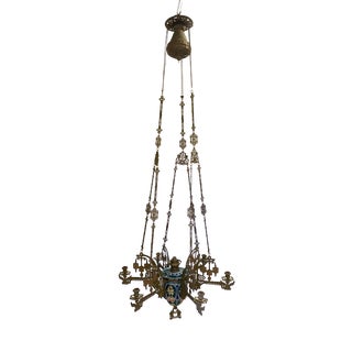 Antique Neo-Gothic Church Chandelier, 1800s For Sale