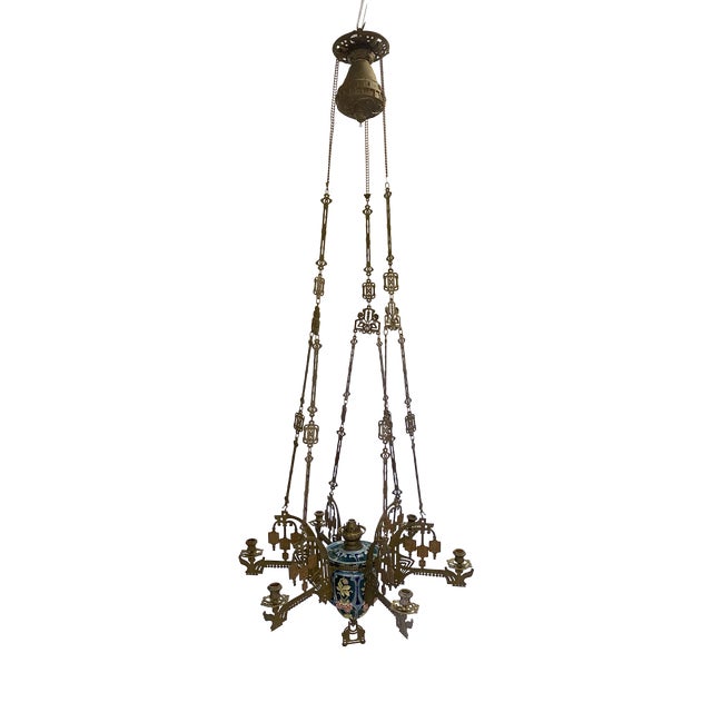 Antique Neo-Gothic Church Chandelier, 1800s For Sale