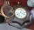 Napoleon III Octagonal Wall Clock with Painted Flowers For Sale - Image 3 of 8