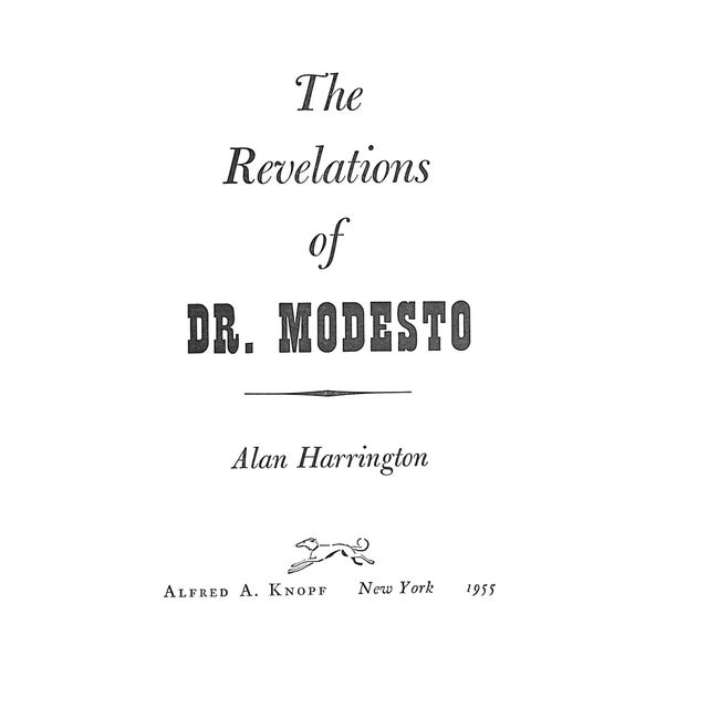 HARRINGTON, Alan [256] pp. Alfred A. Knopf 1955 First Edition 7 3/4" x 5 1/4" Jacket design by Paul Rand Harrington was...