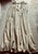 This beautiful pair of custom fabricated curtain panels are in aGold silk fabric with Olive Green braid trim.Lined for...