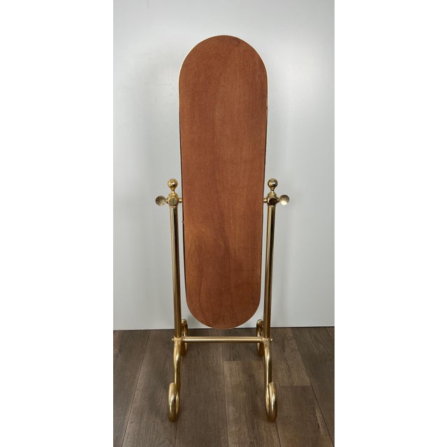 Brass Psyche Mirror For Sale - Image 11 of 12