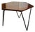 Vintage Italian Coffee Table in Wood and Metal by Gio Ponti, 1950s For Sale