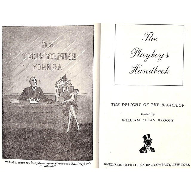 Traditional "The Playboy's Handbook: A Frolic Volume for the Gentleman" 1943 Brooks, William Allen For Sale - Image 3 of 8