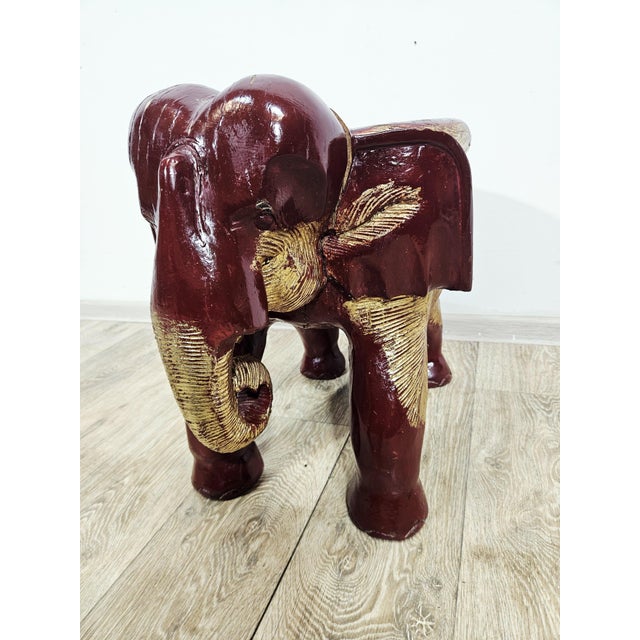 Antique Elephant Side Stool, 1800s For Sale - Image 11 of 16