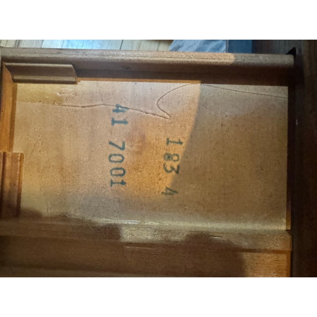 Transitional Henredon French Provincial Four Centuries Walnut Side/End Table For Sale - Image 3 of 12