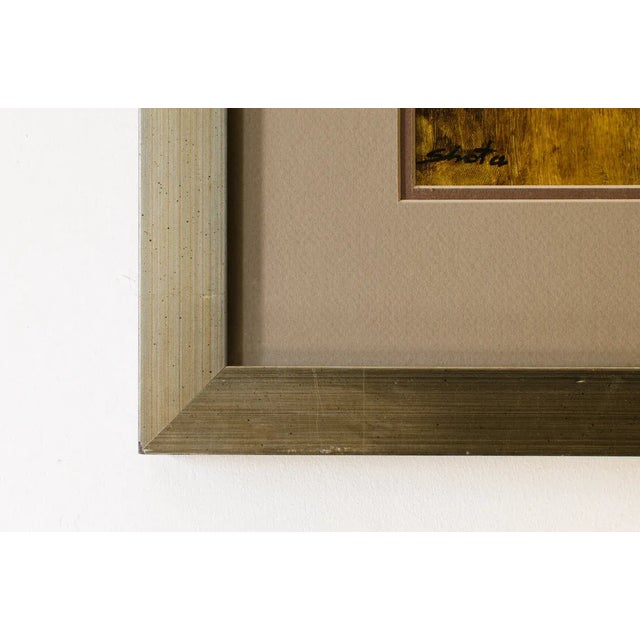 2000 Artist Signed Shota Voskanyan Nude Woman Oil Painting with Gold Tone Frame For Sale - Image 9 of 11