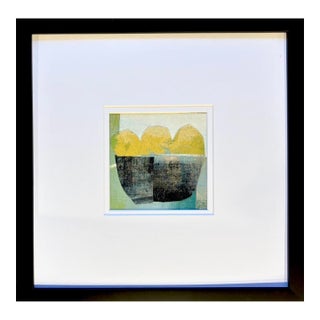 Sarah Trundle, Contemporary Abstract Still Life Collage, "Lemons" For Sale