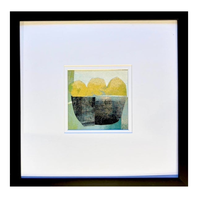 Sarah Trundle, Contemporary Abstract Still Life Collage, "Lemons" For Sale
