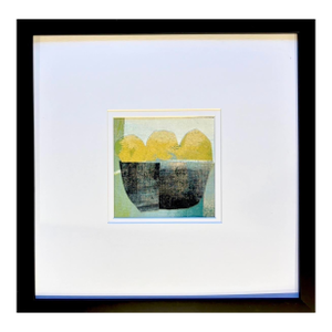 Sarah Trundle, Contemporary Abstract Still Life Collage, "Lemons"