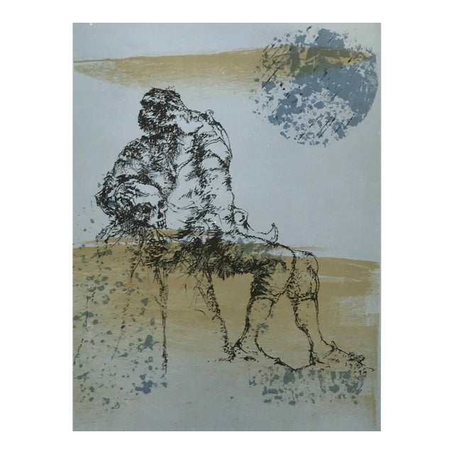 1979 Luc Simon Original Lithograph Untitled 10 For Sale