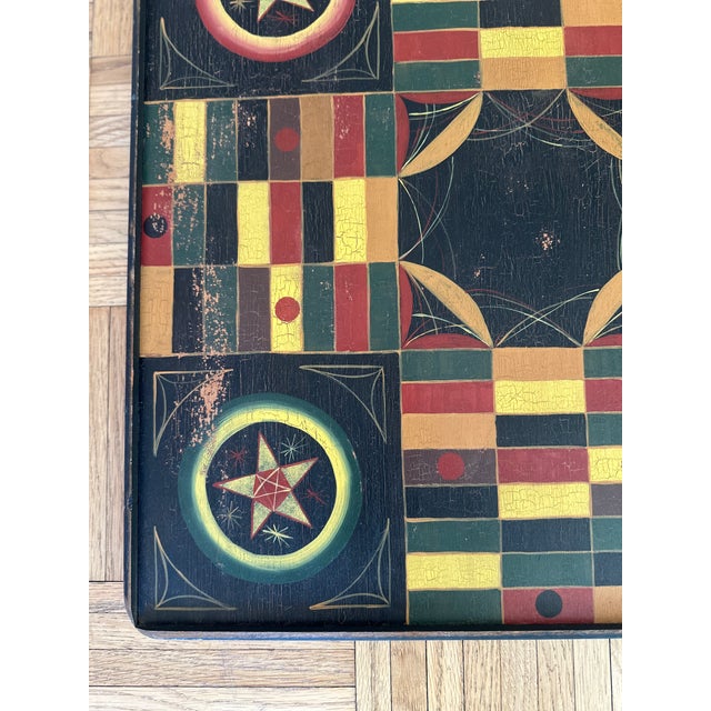 Black Mid Nineteenth Century Parcheesi Gameboard For Sale - Image 8 of 10