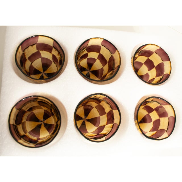 Tequila Drinking Set in Murano Glasses by Mariana Iskra for Ribes Studio, Set of 6 For Sale - Image 4 of 18