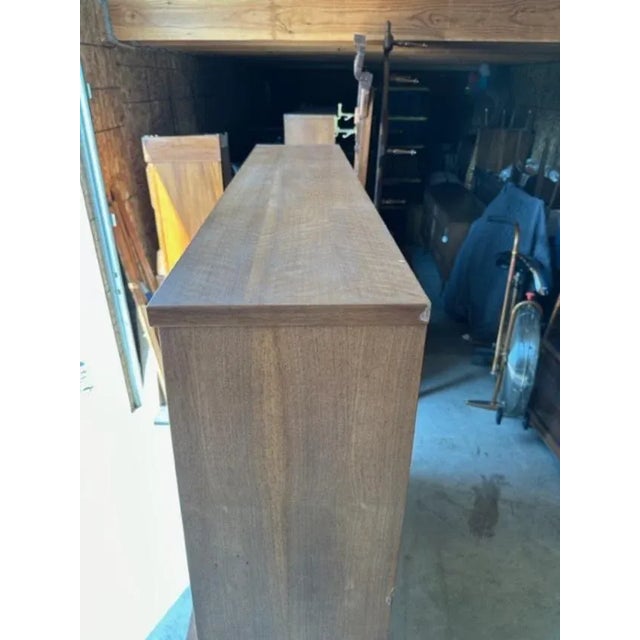 Brown 1960s Stanley Brand Hutch Mid-Century Modern Style Hutch For Sale - Image 8 of 9