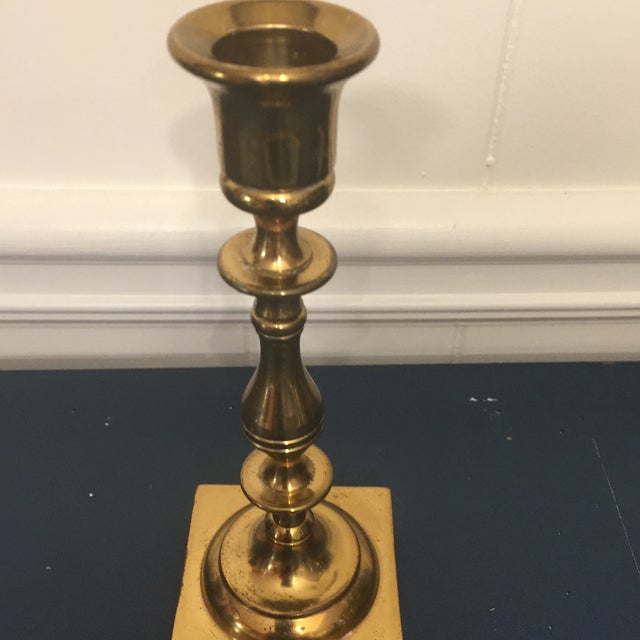 Ethan Allen Solid Brass Candle Holder Chairish