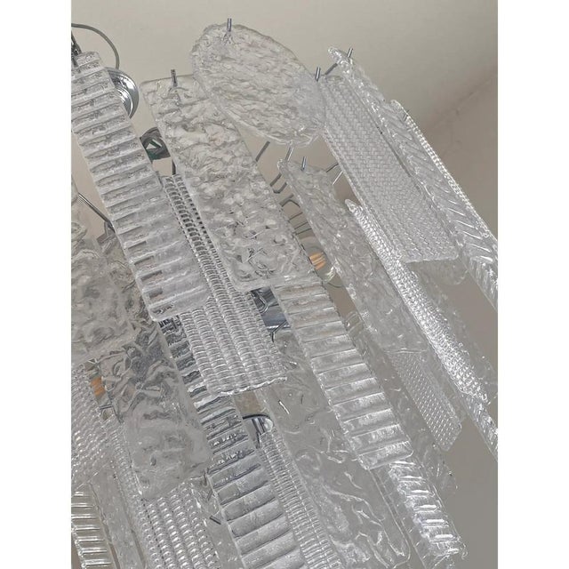 Murano Glass Style Chandelier in Clear by Simoeng For Sale - Image 13 of 14