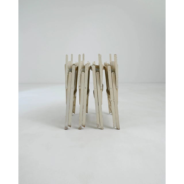 20th Century French Wooden Garden Chairs, Set of Four For Sale - Image 4 of 12