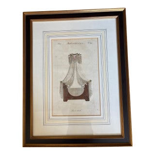 Set of 4 Antique French Empire Design Plates by Pierre De La Mésangère For Sale