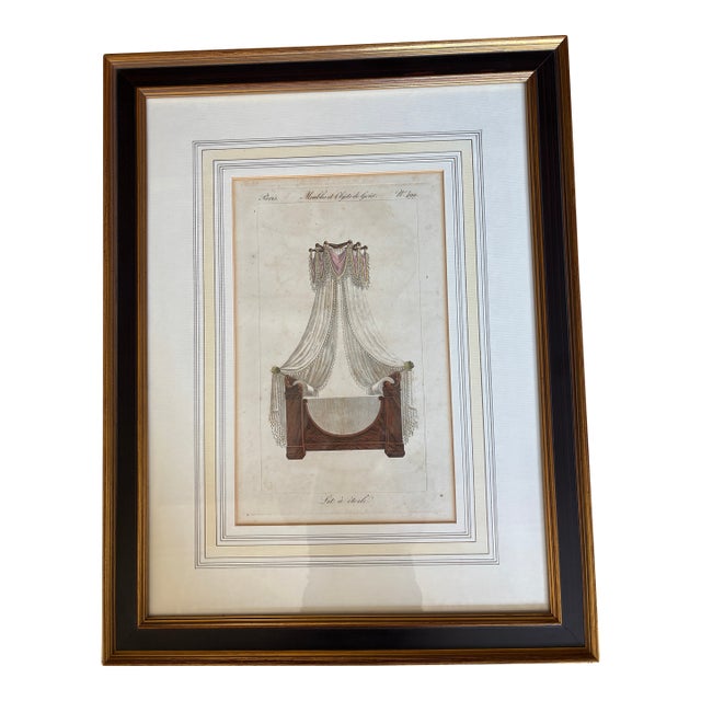 Set of 4 Antique French Empire Design Plates by Pierre De La Mésangère For Sale