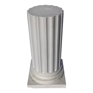 Plaster Corinthian Fluted Column Pedestal