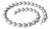Tahitian Black Pearl Necklace, South Sea Pearls, 14k White Gold Clasp, 17" For Sale