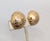 Metal Vintage 1960s Signed Napier Goldtone Round Domed Foliate Clip Earrings-2 Pieces For Sale - Image 7 of 7