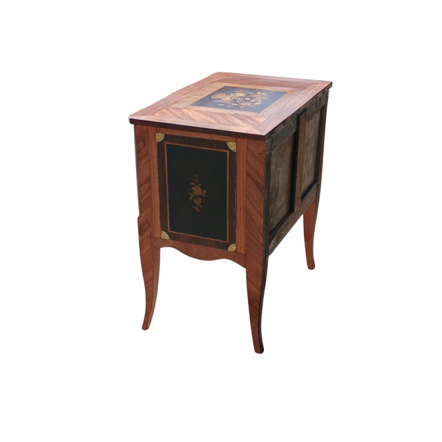 Late 18th Century Antique French Marquetry Side Cabinet, 1770 For Sale - Image 5 of 10