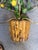 Mid 20th Century Mid 20th Century Hollywood Regency Italian Lemon Tole Tree Iron Wall Sconce W/ Bamboo Pot For Sale - Image 5 of 7
