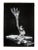 Figure is an original artwork realized by an artist of the 1970s. Chalk drawing on black cardboard. Good conditions....