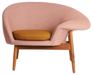 Fried Egg Right Lounge Chair by Warm Nordic