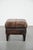 Vintage Brown Sheepskin Ottoman For Sale - Image 3 of 11