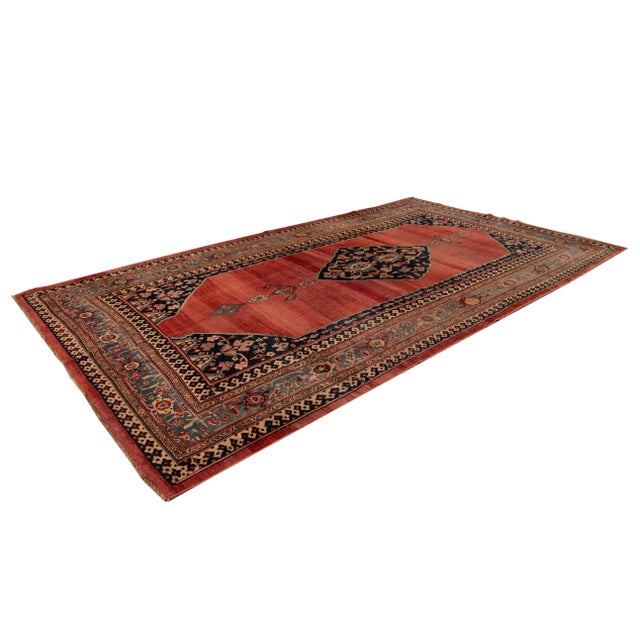 Early 20th Century Antique Bidjar Wool Rug For Sale - Image 12 of 13