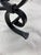 1950s French Hand-Wrought Iron With New Glass Table, 36" Diameter, Professionally Restored For Sale - Image 4 of 7