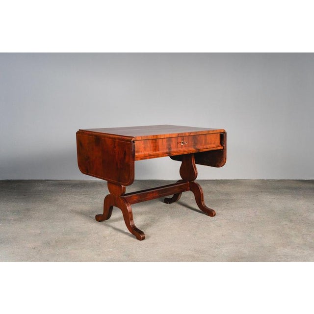 Biedermeier Mahogany Desk, Early 19th Century For Sale - Image 4 of 18